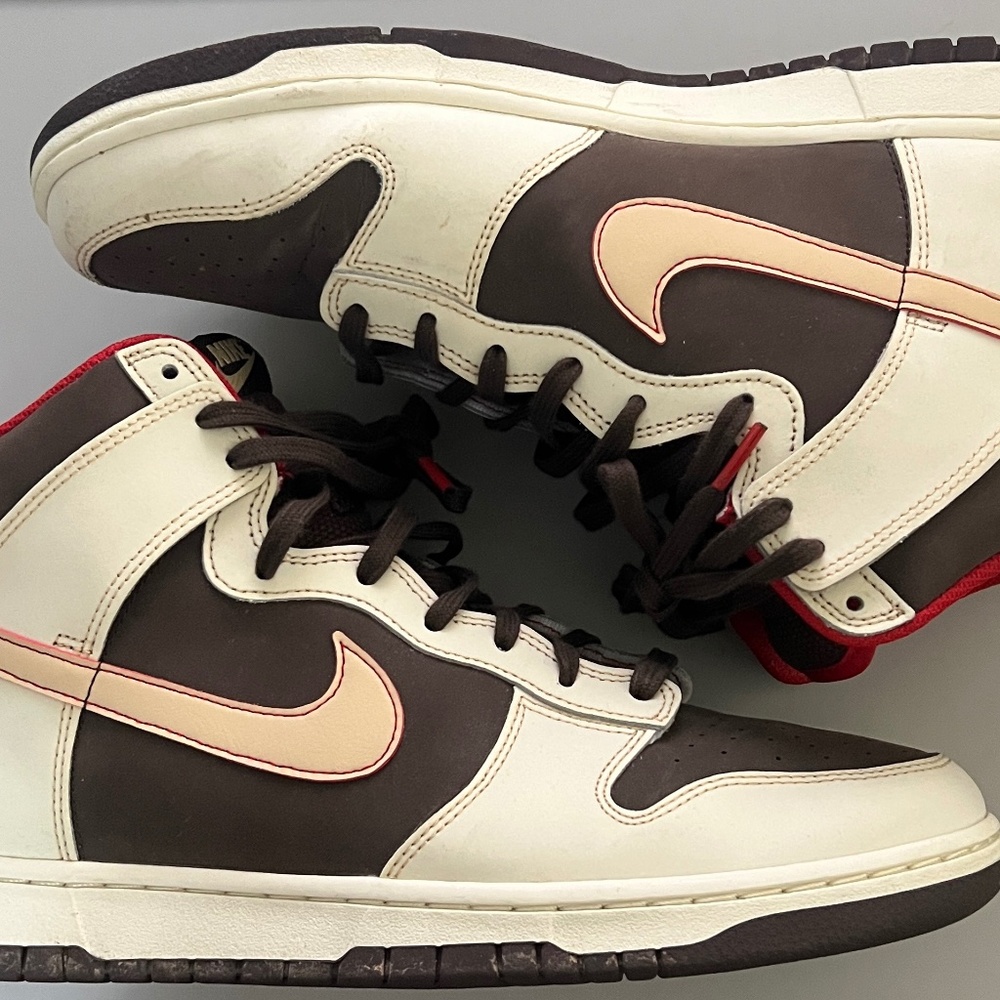 Men’s Nike High Dunk Retro Brown/Tan/Red FB8892-200 No Box
